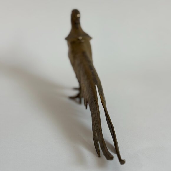 Vintage Brass Pheasant Figurine Large Table Top Decor - Picture 5 of 7